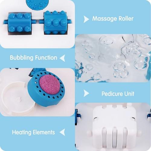 GASKY Foot Spa Bath Massager with Pedicure Grinding Stone, Heat, Bubbles ; Vibration, 16 Massage Rollers - Toytexx GASKY Foot Spa Bath Massager with Pedicure Grinding Stone, Heat, Bubbles ; Vibration, 16 Massage Rollers - Toytexx